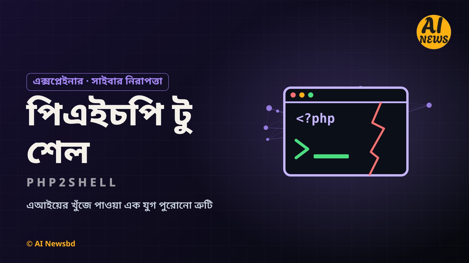 পিএইচপি টু শেল: পিএইচপির গুরুতর নিরাপত্তা ত্রুটি